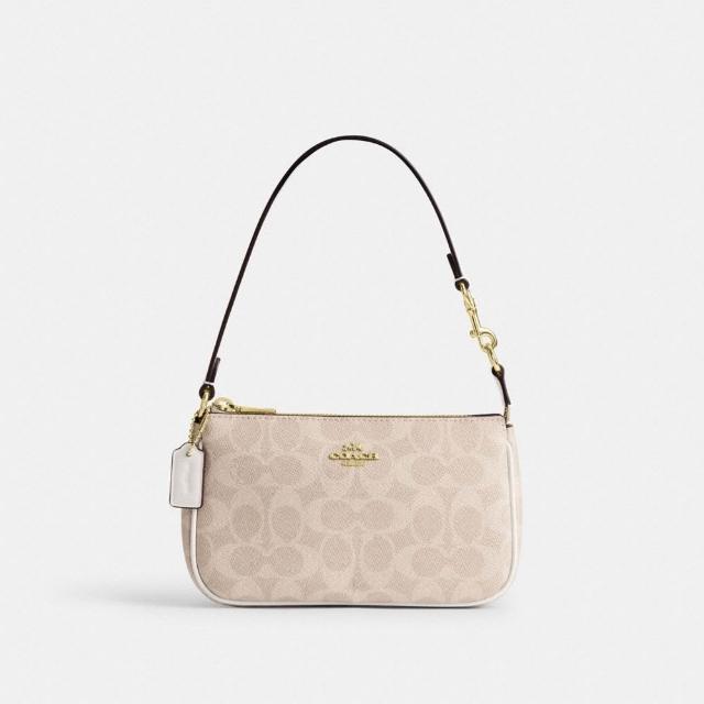 【COACH】蔻馳官方直營 NOLITA19經典Logo單肩包 手拿包 肩背包 手腕包-多色任選(CW426)