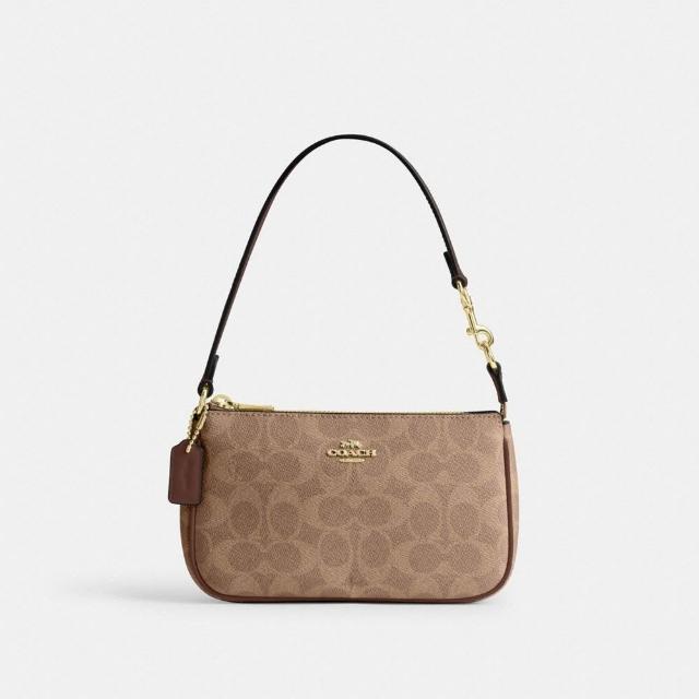 【COACH】蔻馳官方直營 NOLITA19經典Logo單肩包 手拿包 肩背包 手腕包-多色任選(CW426)