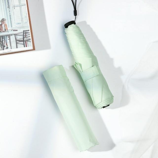 【TWBUY 台灣好購】110g極輕碳纖輕量羽毛傘(超輕量傘 晴雨傘 遮陽傘 摺疊傘 迷你傘 防曬傘)