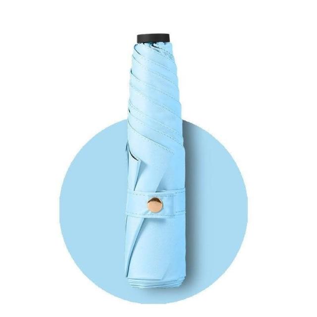 【TWBUY 台灣好購】110g極輕碳纖輕量羽毛傘(超輕量傘 晴雨傘 遮陽傘 摺疊傘 迷你傘 防曬傘)