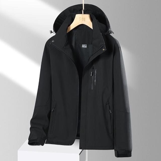 【巴黎精品】現貨+預購 衝鋒衣防風夾克(防水透氣戶外連帽男女外套9色a1eo32)
