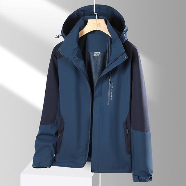 【巴黎精品】現貨+預購 衝鋒衣防風夾克(防水透氣戶外連帽男女外套9色a1eo32)