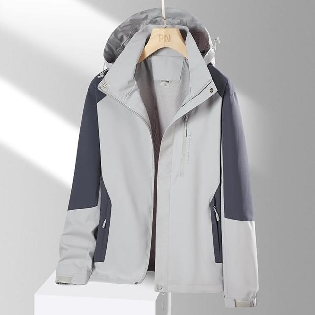 【巴黎精品】現貨+預購 衝鋒衣防風夾克(防水透氣戶外連帽男女外套9色a1eo32)