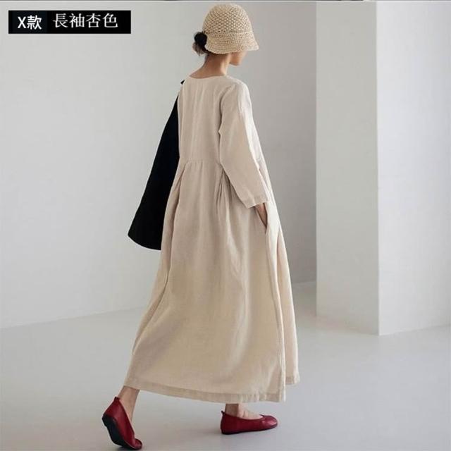 【巴黎精品】極速出貨 女連身裙寬鬆洋裝大尺碼長裙連衣裙A字裙大碼女裝(五分袖襯衫裙女裙子多款a1fd7 2G)