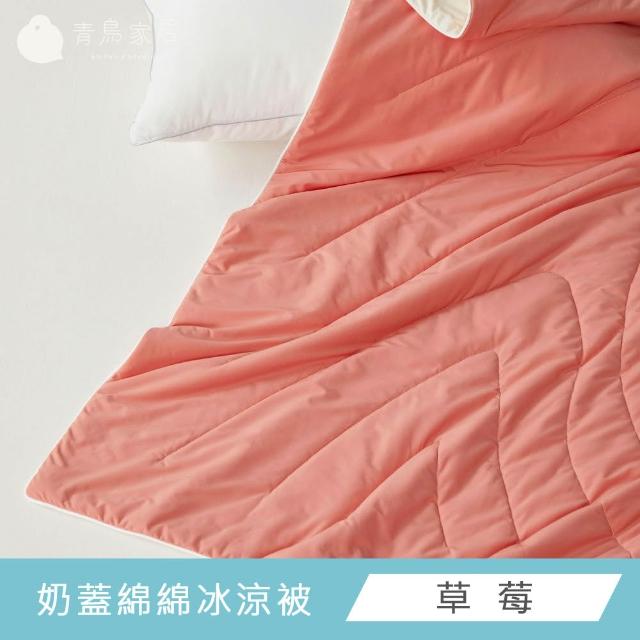 【青鳥家居】奶蓋冰冰涼感系列 (綿綿冰涼被/伸縮床包枕套組-任選均一價)