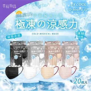 【Injoyyi 幸福物語】極凍の平面醫療口罩20片/盒(Q-MAX冷感實測 瞬間涼感)