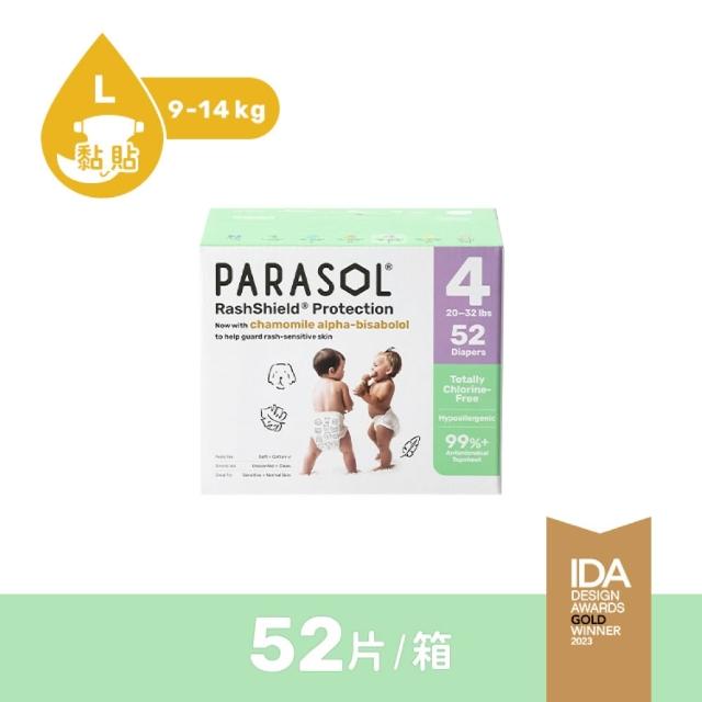 【PARASOL】總代理｜進化版_Clear+Dry 新科技水凝尿布 禮盒組 黏貼型NB-L / 綠活集點加價購(2包/箱)