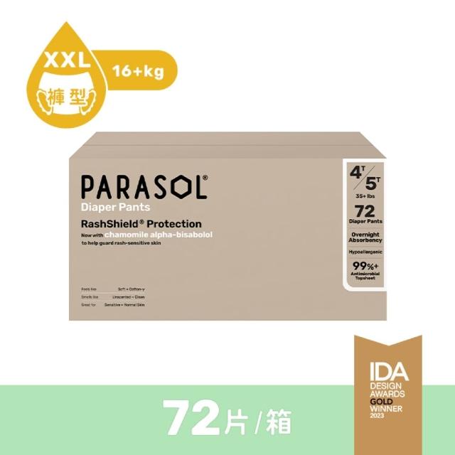 【PARASOL】總代理｜進化版_Clear+Dry 新科技水凝果凍褲 囤貨箱購3箱組 褲型尿布L-XXL(2包/箱)