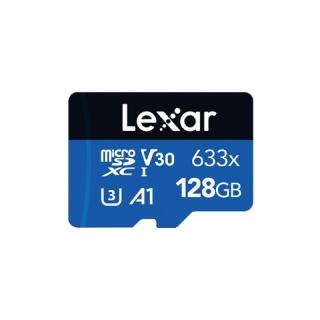 【Lexar 雷克沙】633x UHS-I A1 U3 128G microSD記憶卡(適用各種手機、攝影裝置)