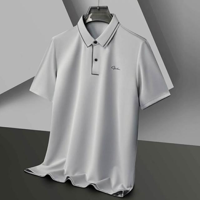 【巴黎精品】極速出貨 POLO衫男高彈力短袖上衣男裝襯衫男短袖T恤(高爾夫球衫吸濕排汗男襯衫a1ff31)