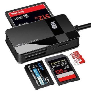 【AHOYE】USB3.0 MicroSD/SD/CF/MS讀卡器(集線器 讀卡機 轉接器)