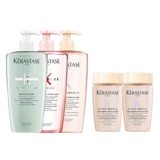 12957780 OL 【KERASTASE 巴黎卡詩】500ml大容量髮浴/洗髮精(多款任選/控油/護色/去屑/豐盈/養髮)
