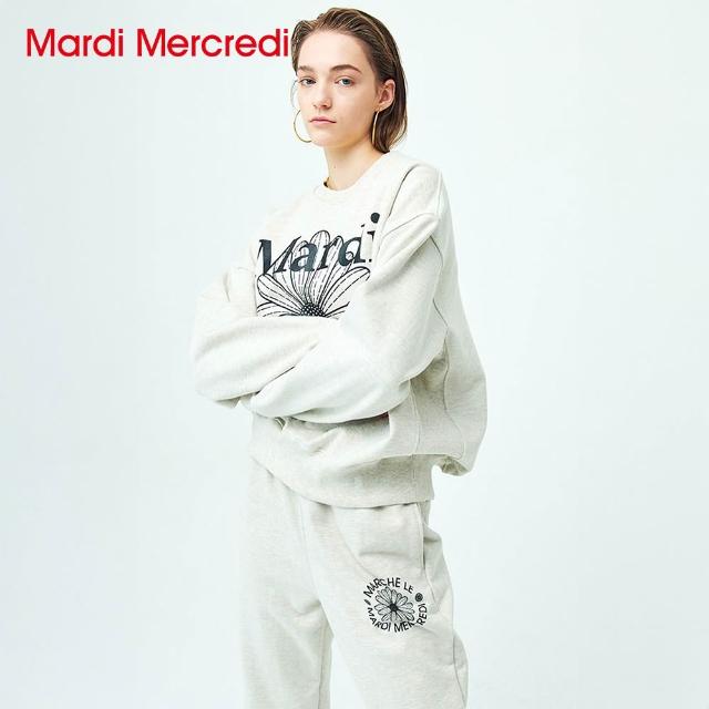 【MARDI MERCREDI】印花大學TEE 多色 經典小雛菊 藍花 純棉 SWEATSHIRT FLOWERMARDI