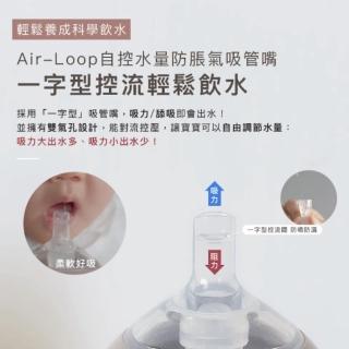 【Piyo Piyo 黃色小鴨】PPSU學飲掀蓋天使吸管杯240ml(嬰幼兒水杯 卡扣式 防嗆防噴濺 防脹氣 兒科醫師推薦)