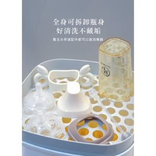 【Piyo Piyo 黃色小鴨】PPSU學飲掀蓋天使吸管杯240ml(嬰幼兒水杯 卡扣式 防嗆防噴濺 防脹氣 兒科醫師推薦)