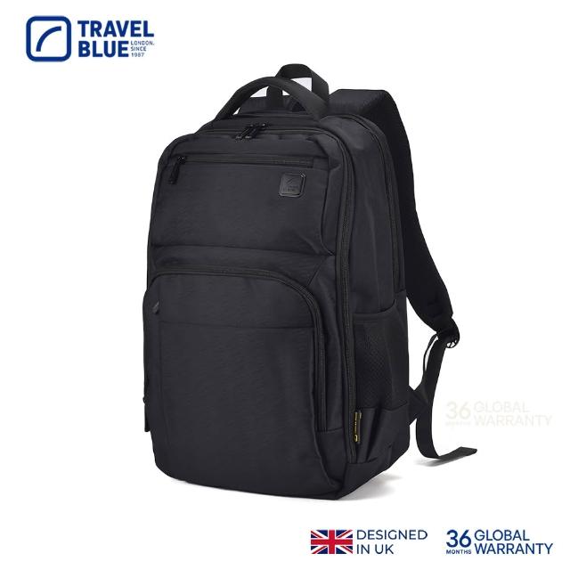 【Travel Blue 藍旅】魅力款 商務背包-黑/灰   後背包/筆電包/防水包 電腦包/雙肩包/商務 