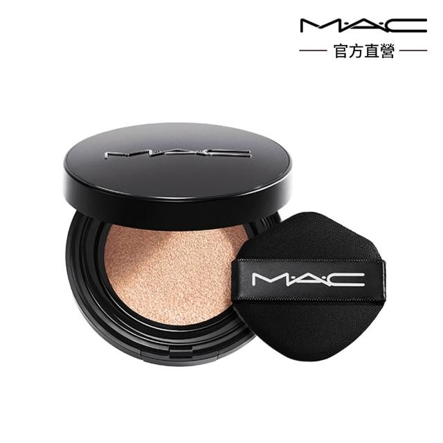 【M.A.C】痘痘瑕疵隱形組(霧絲絨氣墊粉餅+超持妝24H調光校色液 1.8ML)