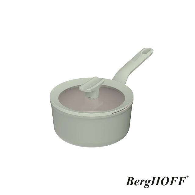 【BergHOFF 貝高福】期間限定_單柄含蓋炒鍋28cm+單柄含蓋湯鍋18cm+鍋鏟(BHBL-28W+BHBL-S18+Y-BHBL-ST)
