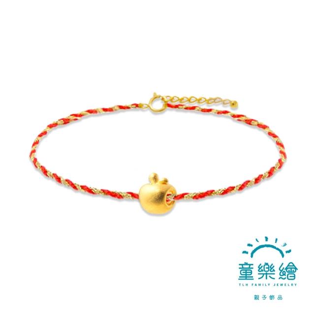 【童樂繪金飾】神馬都好 兒童紅繩 彌月黃金禮盒 約重0.04錢±0.02 (彌月金飾 彌月禮 馬年)