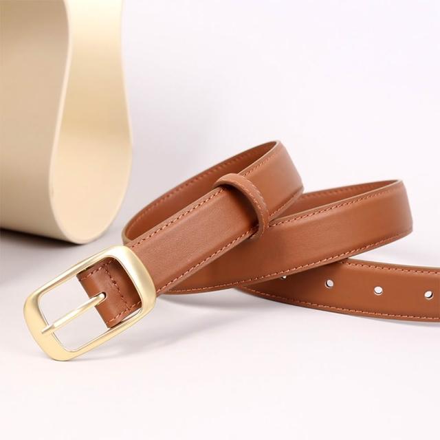 【MoonDy】女腰帶 褲皮帶 韓國腰帶 百搭皮帶 皮帶 腰帶 字母C扣 真皮皮帶 洋裝腰帶 精品皮