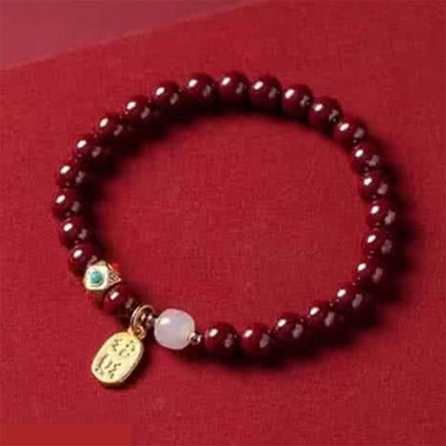 【巴黎精品】極速出貨 硃砂平安手珠手鏈手串息災擋煞(生肖防小人轉運除穢淨化招財開運3款a1gi9)