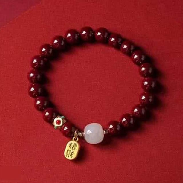 【巴黎精品】極速出貨 硃砂平安手珠手鏈手串息災擋煞(生肖防小人轉運除穢淨化招財開運3款a1gi9)