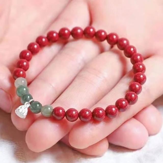 【巴黎精品】極速出貨 硃砂平安手珠手鏈手串息災擋煞(生肖防小人轉運除穢淨化招財開運3款a1gi9)
