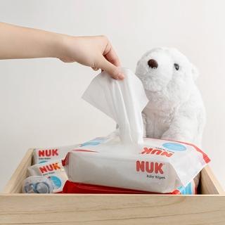 【NUK 官方直營】濕紙巾含蓋成箱購80抽x20包