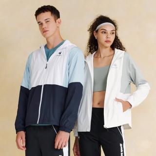 【LE COQ SPORTIF 公雞】防潑水運動基礎防風外套 男女款-4色-LWU61791_LWU62791