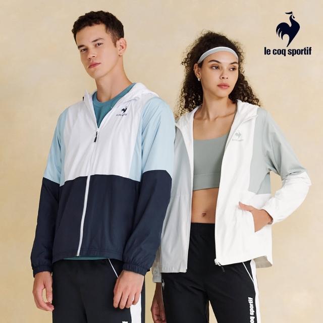 【LE COQ SPORTIF 公雞】防潑水運動基礎防風外套 男女款-4色-LWU61791_LWU62791