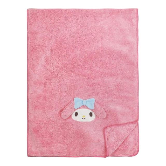 【收納王妃】三麗鷗 造型擦髮巾 速乾 毛巾 擦髮巾 Hello Kitty 酷洛米(約 30x80cm)