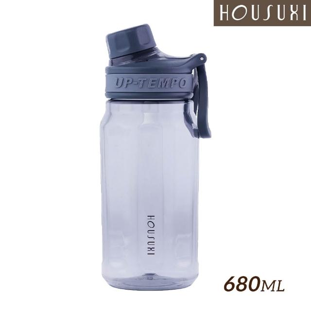 【HOUSUXI 舒希】TRITAN 運動直飲水瓶 680ml(6色任選)
