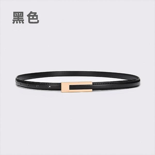 【LEEHER】女生/細皮帶/韓國腰帶/復古皮帶/小皮帶/腰帶/黑色皮帶/百搭腰帶/優雅皮帶/高級 