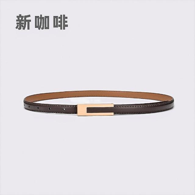 【LEEHER】女生/細皮帶/韓國腰帶/復古皮帶/小皮帶/腰帶/黑色皮帶/百搭腰帶/優雅皮帶/高級 