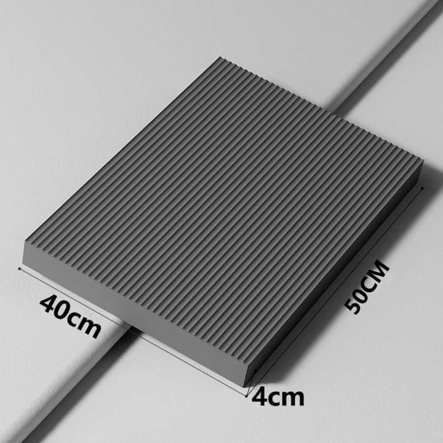 【QMVF】加厚健身體感平衡墊 50X40CM 厚度4CM TPE隔音加厚跳繩墊 運動跪墊 瑜伽墊 超慢跑地墊 健身運動墊