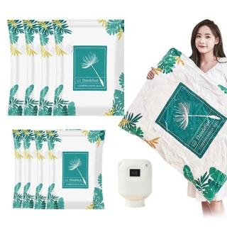 【wellane】9入組 抽氣真空壓縮袋 棉被衣服收納袋/居家旅行收納/換季收納/防塵收納(4大+4中+1電汞)