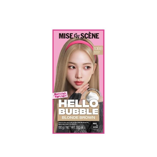 【miseenscene 魅尚萱】官方直營 HELLO BUBBLE泡沫染髮劑100g x2(全系列)