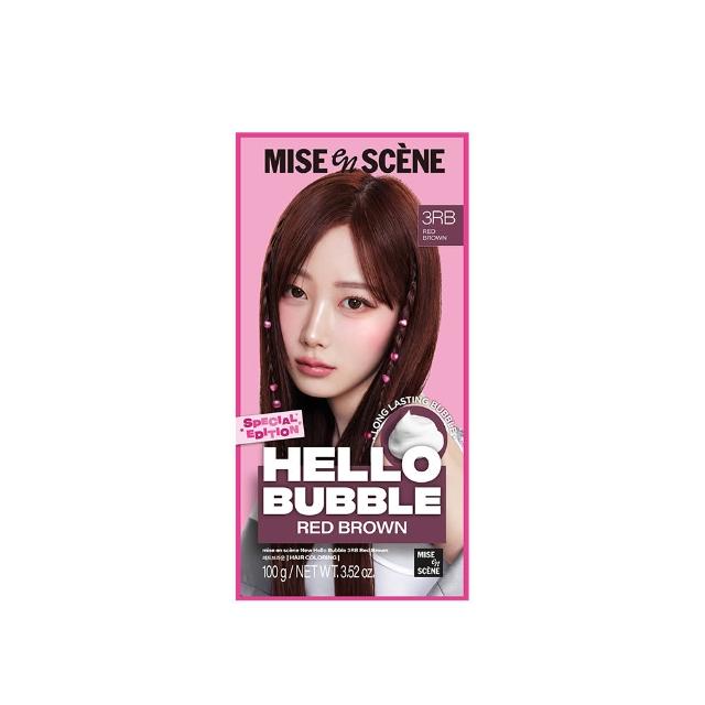 【miseenscene 魅尚萱】官方直營 HELLO BUBBLE泡沫染髮劑100g x2(全系列)