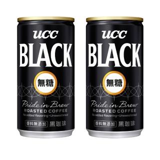 【UCC】BLACK無糖咖啡185gx2箱(共60入)