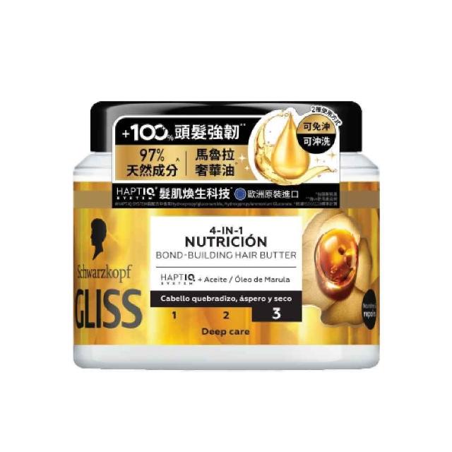 【Schwarzkopf 施華蔻】Gliss髮肌煥生護髮髮膜2入 全新升級400ml(精油深度滋養/蛋白深層修護)