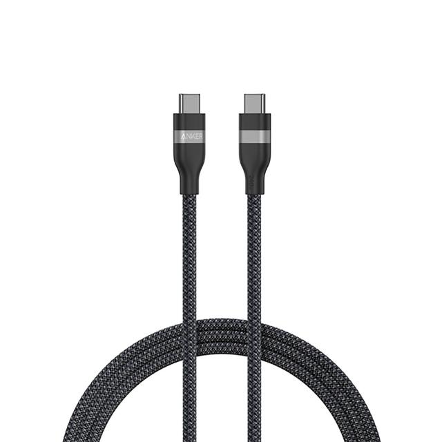 【ANKER】官方授權直營 A82E2 超軟充電線 Type-C 240W 1.8m(黑白綠/Type-C線/安卓/iPhone17/筆電/Switch)