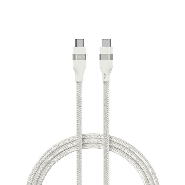 【ANKER】官方授權直營 A82E2 超軟充電線 Type-C 240W 1.8m(黑白綠/Type-C線/安卓/iPhone17/筆電/Switch)