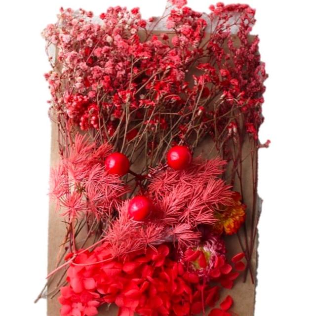 【A-ONE 匯旺】DIY藍色永生花材料包 多款多色 乾燥花材料包 情人節禮物 乾燥玫瑰 短枝花材 浮游花(C02)
