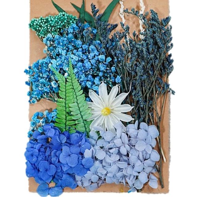 【A-ONE 匯旺】DIY藍色永生花材料包 多款多色 乾燥花材料包 情人節禮物 乾燥玫瑰 短枝花材 浮游花(C02)