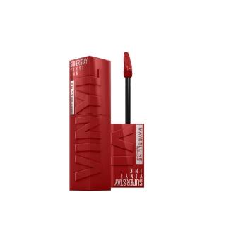 【MAYBELLINE 媚比琳】超持久水光鎖吻唇釉(新色加速心動紅/鎖吻棒/水光持色)