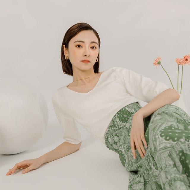 【OB 嚴選】親膚針織上衣(五分袖/背心/ V領上衣/圓領上衣)