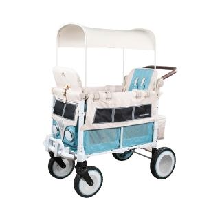 13250801 OL 【WonderFold】VW2 福斯聯名多功能雙人嬰兒推車(雙寶推車 寵物推車 露營車 雙胞胎)