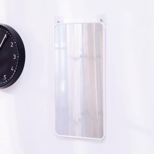 【BuyJM】時尚簡約膠框60x30公分附掛勾壁鏡(玄關鏡/穿衣鏡/掛鏡)