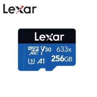 【Lexar 雷克沙】633x UHS-I A1 U3 256G microSD記憶卡(適用各種手機、攝影裝置)