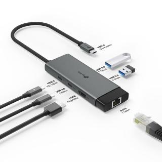 【TP-Link】UH6120C Type-C 6合1多功能轉接器 6埠HUB集線器 HDMI USB3.0 PD快充(100W)